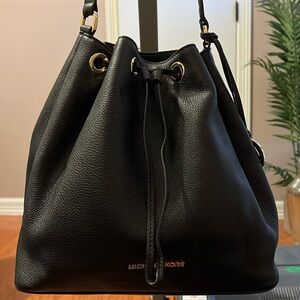 Michael Kors Pebbled Shoulder Black Bag